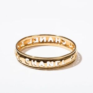 CHANEL vintage 1980s Bangle Bracelet with COA
